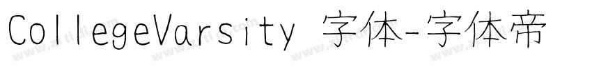 CollegeVarsity 字体字体转换